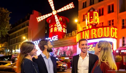 Combo de jantar na Torre Eiffel e bilhetes do show Moulin Rouge em Paris