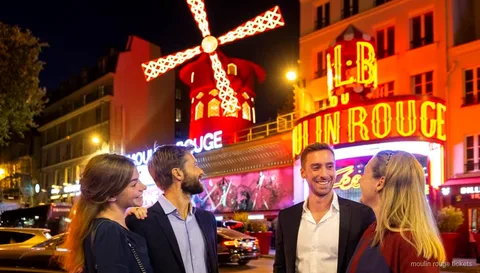 Sopar a la torre Eiffel combinat amb entrades al Moulin Rouge a Paris